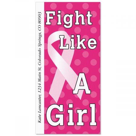 Fight Like a Girl Oversized Address Labels