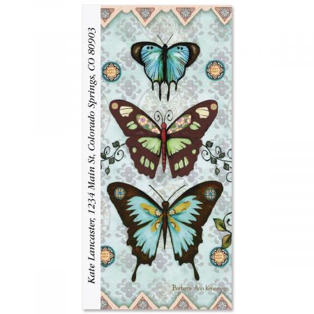 aqua butterfly collage oversized address labels current catalog