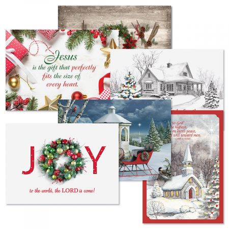 Sentiments and Scripture Inside Expressions of Faith Christmas Card Assortments Set of 32 Envelopes Included Holiday Greeting Cards Large 5 x 7