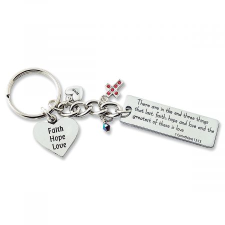 Faith Hope Love Key Chain