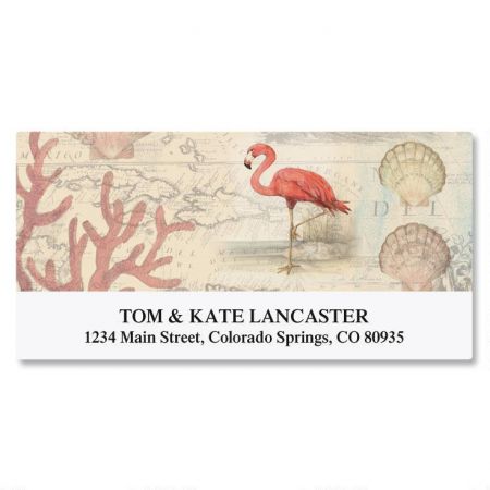 Flamingo Deluxe Address Labels