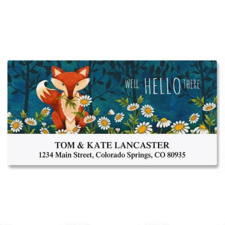 Foxy Deluxe Return Address Labels
