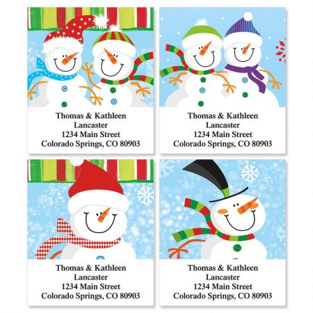 Happy Snowman Select Address Labels (4 designs)