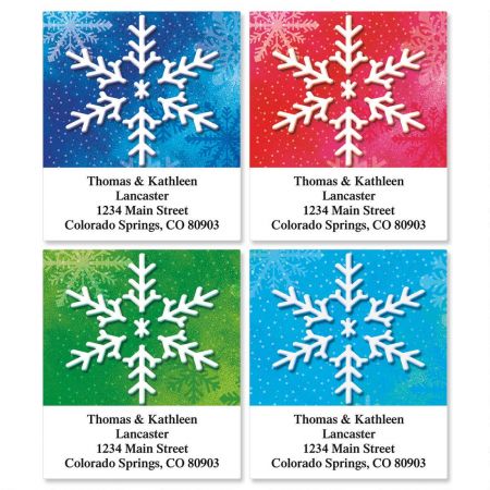 Snowflake Select Address Labels (4 designs)