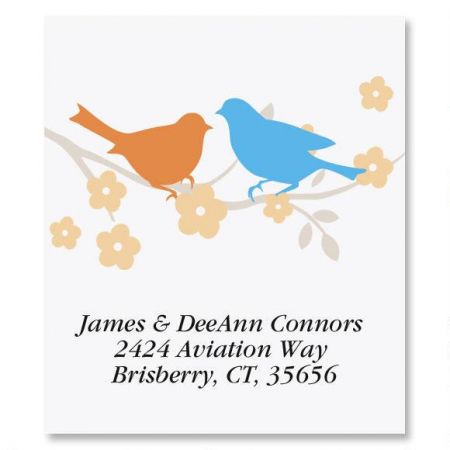 Love Birds Select Address Labels