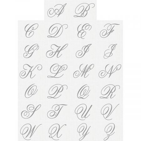 Brushed Initial Select Address Labels