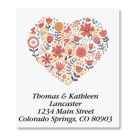 Petite Blooms Select Address Labels
