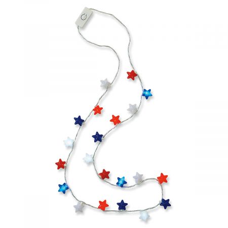 Flashing Patriotic Necklace