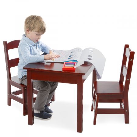 melissa and doug table and chairs espresso