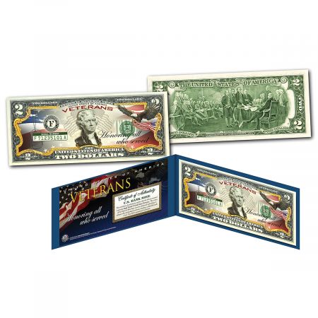 Veteran's Day 2 Dollar Bill