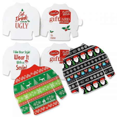 Ugly Sweater Musical Gift Card Holder