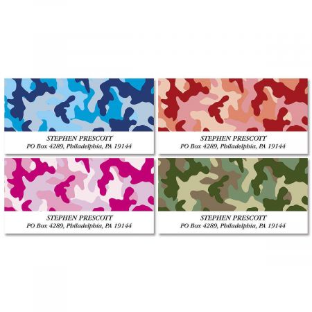 Camouflage Deluxe Address Labels (4 Designs)