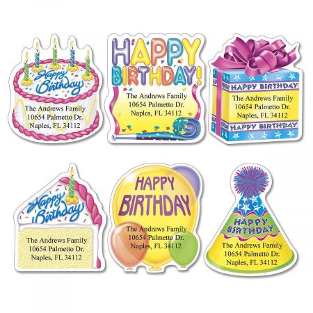 Birthday Cut-Out Label | Current Catalog
