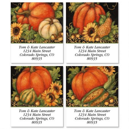 Pumpkin Harvest Select Address Labels (4 designs)