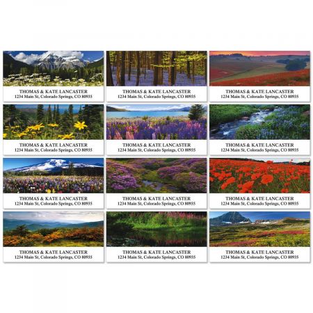 Wildflower Escape Deluxe Address Labels (12 Designs)