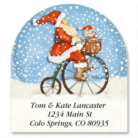 Snowabunga Diecut Address Labels (6 designs)