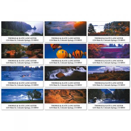 Panoramic View Deluxe Address Labels (12 Designs)