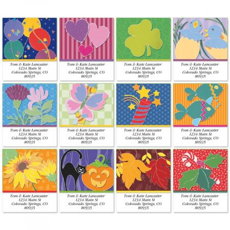 Enjoy Year Round Select Address Labels (12 designs)