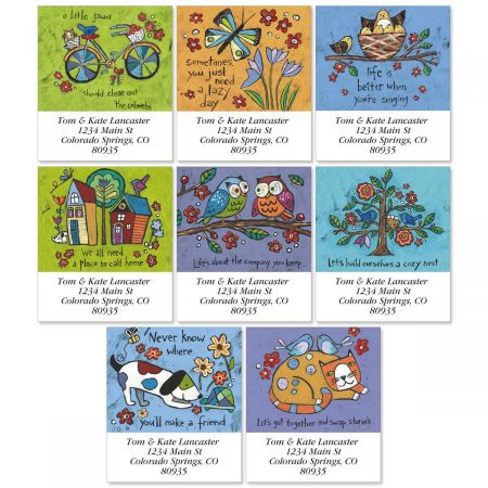 Folksy Charm Select Address Labels (8 designs)