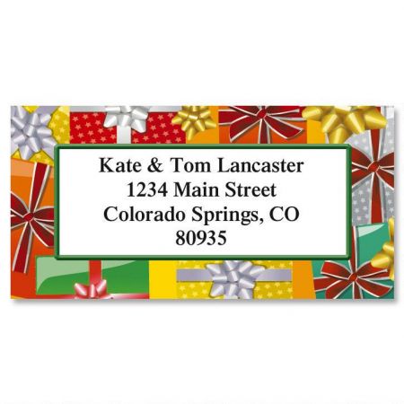 Holiday Bright Border Address Labels (6 Designs)