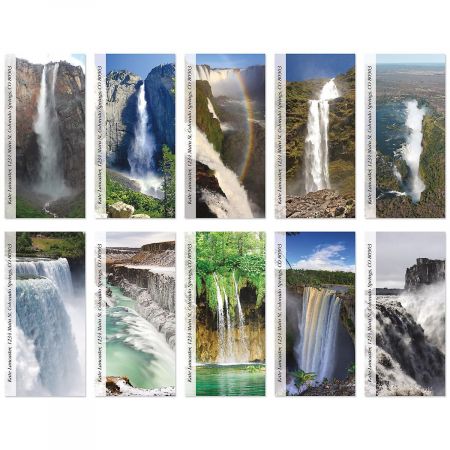Top Ten Waterfalls Oversized Address Labels (10 Designs)