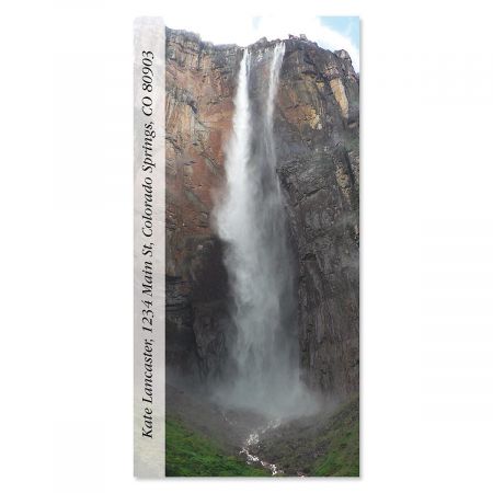 Top Ten Waterfalls Oversized Address Labels (10 Designs)
