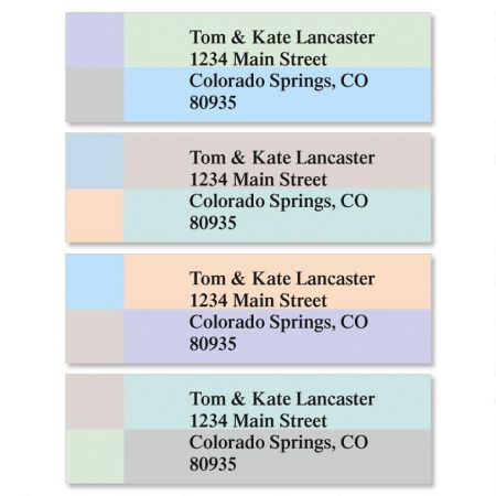 Color Block Classic Address Labels (4 designs)