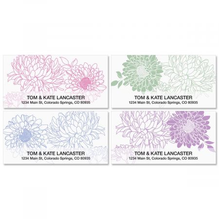 Flora Deluxe Address Labels (4 designs)