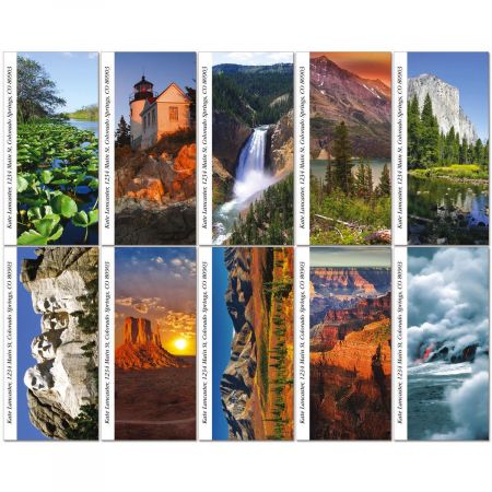 America's National Parks Oversized Address Labels (10 Designs)