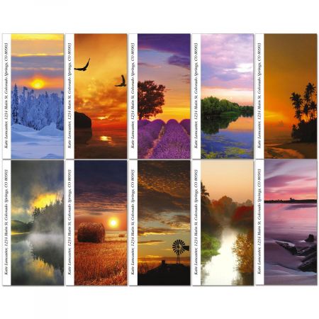 Alluring Sunscapes Oversized Address Labels (10 Designs)