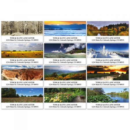The Art of Nature Deluxe Address Labels (12 Designs)