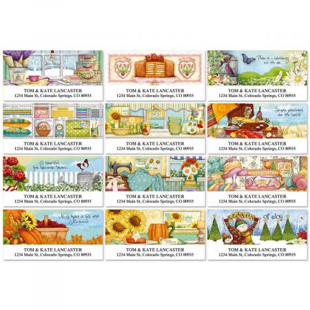 Country Pleasures Deluxe Address Labels (12 Designs)
