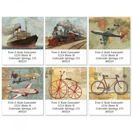 Vintage Travel USA Select Labels (6 designs)