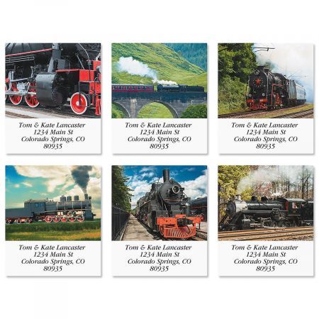 Trains Select Address Labels (6 Designs)