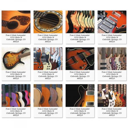 Guitars Select Address Labels (12 Designs)