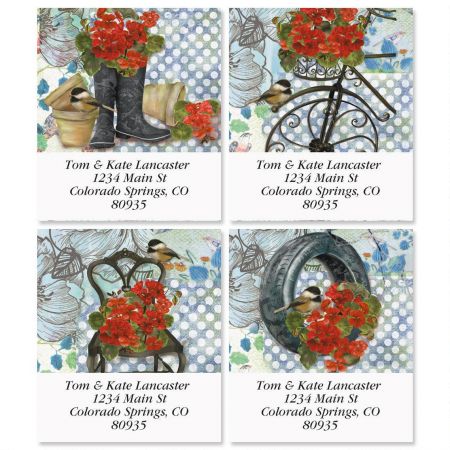 Hardy Geraniums Select Address Labels (4 Designs)