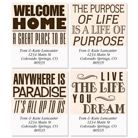 Signs Select Address Labels (4 Designs)