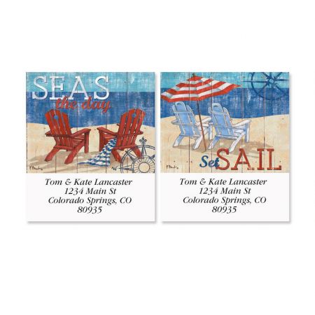 Seas the Day Select Address Labels (2 Designs)