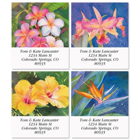 Flowers of Paradise Select Address Labels (4 Designs)