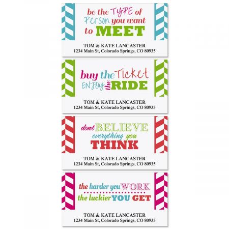 Happy Colors Deluxe Address Labels (4 Designs)