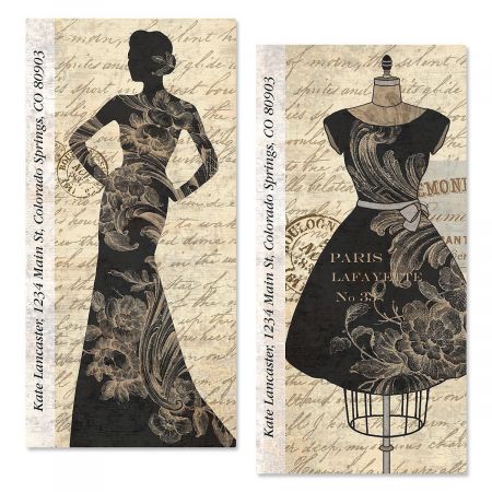 Newsprint Oversized Address Labels (2 Designs)