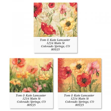 Poppies Select Address Labels (3 Designs)