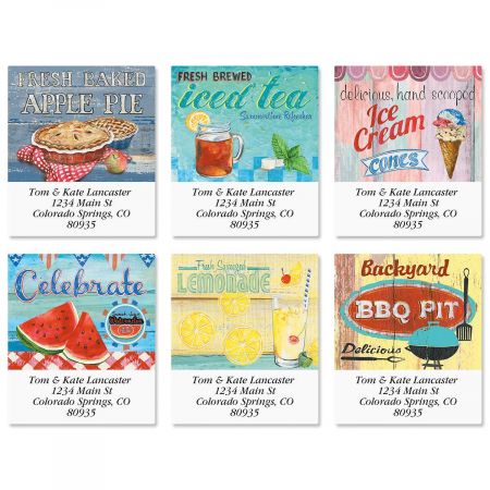 Americana Summer Select Address Labels (6 Designs)