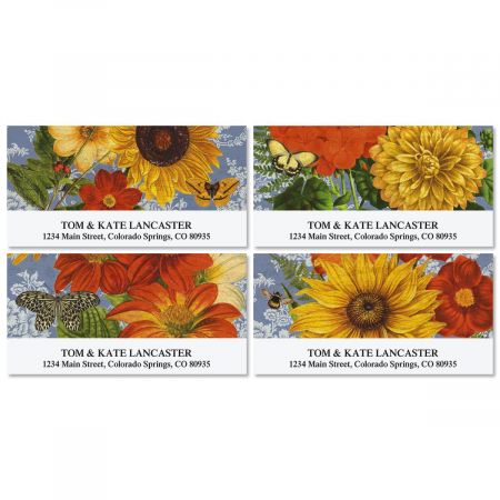 Sunflower Chambray Deluxe Address Labels (4 Designs)