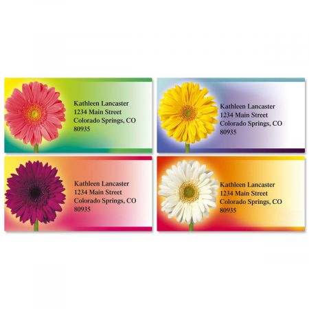 Illuminated Petals Address Labels (4 designs)