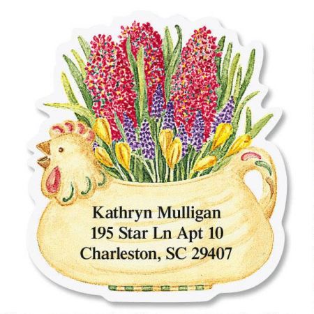 Vicky's Plant Parade Diecut Address Labels (8 designs)