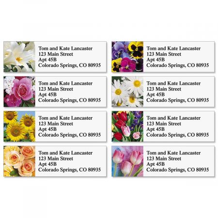 Beautiful Bouquets Classic Address Labels (8 designs)