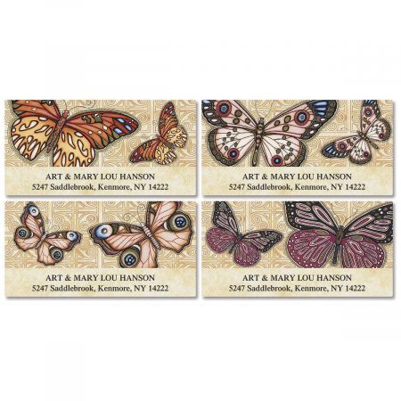 Butterflies Deluxe Address Labels (4 Designs)