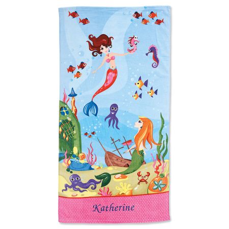 Princess Mermaid Dreams Set Love Unicorn 30" x 60" 2 Beach Towels Pack 