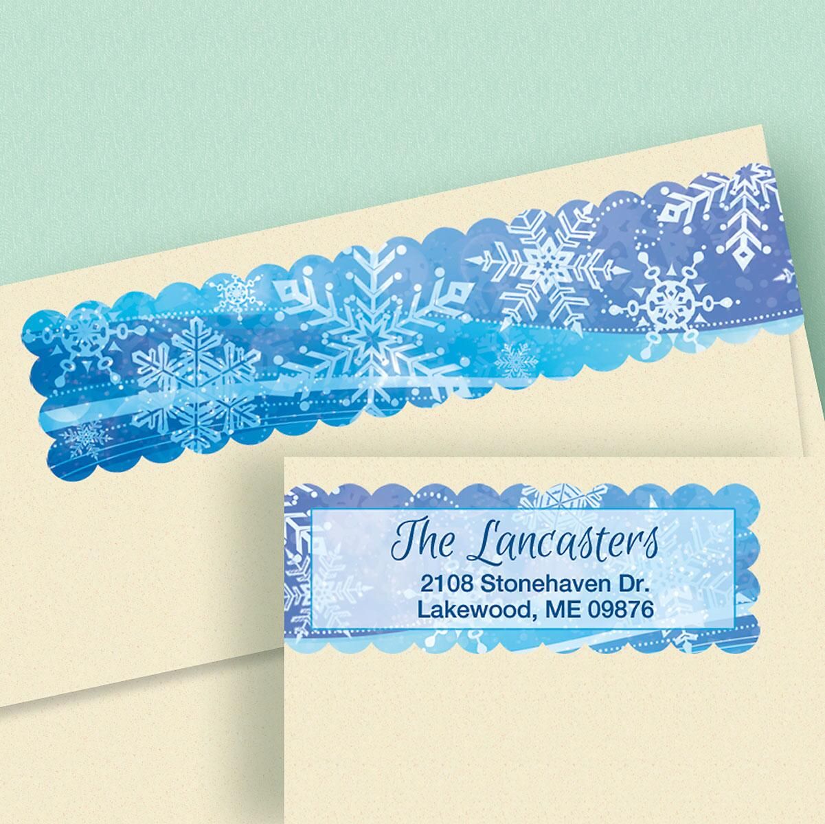 snowflake connect wrap diecut address labels current catalog snowflake address labels